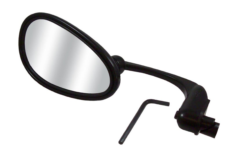 CIPA 11132 Replacement Quick Bar End Mounting ATV Mirror (Black) - Fits both Left Hand and Right Hand Sides - Image 1